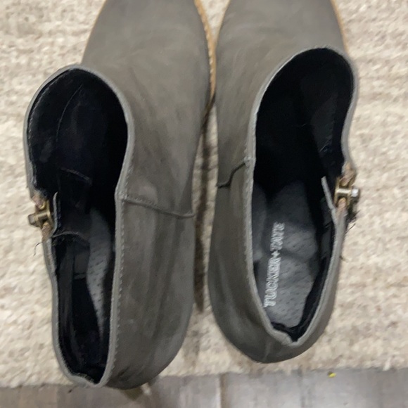 Tucker and Tate Suede Grey Booties Girls sz 3-1/2 - Picture 5 of 7